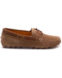 Tod's - Light Walnut Leather Driving Moccasin Made - Lyst