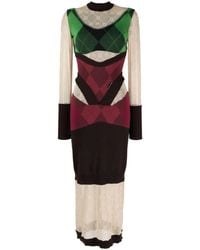 Marine Serre - Wool Long Dress - Lyst