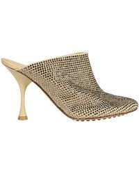 Bottega Veneta - Sparkle Dot Sock Mules - Lyst