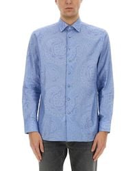 Etro - Cotton Shirt - Lyst