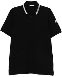 Moncler - Logo Collar Cotton T-Shirt - Lyst