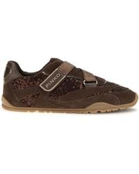 Pinko - Yulia Suede Sneakers With Sequins Upper: Suede; Sole: Rubber - Lyst