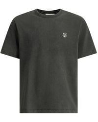 Maison Kitsuné - Fox Head Faded Crew-Neck T-Shirt - Lyst