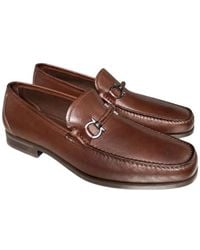 Ferragamo - Leather Flat Shoes - Lyst