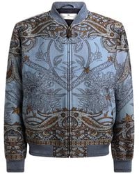 Etro - Wool Polyester Cotton Classic Bomber Jacket - Lyst