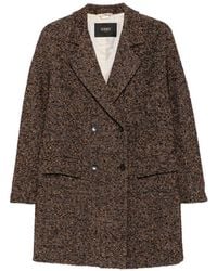 Seventy - Dark Polyester Coat - Lyst