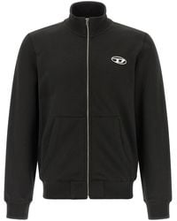 DIESEL - 'S-Ginn-Zip-Iod' Sweatshirt - Lyst