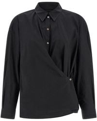 Lemaire - 'Straight Collar Twisted' Shirt - Lyst