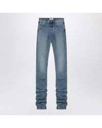 The Attico - Extra Long Leg Jeans With Ruffled Hem - Lyst