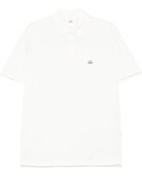 C.P. Company - C.P.Company Logo Patch Polo Shirt - Lyst