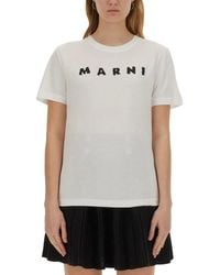Marni - Regular Fit Crew Neck T-Shirt - Lyst