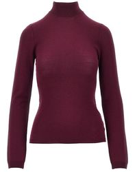 Jil Sander - Wool Sweater With Back Slash - Lyst