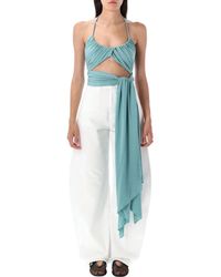 Alaïa - Alaia Cross Pleat Top - Lyst