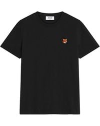 Maison Kitsuné - Fox Head Cotton T-Shirt - Lyst