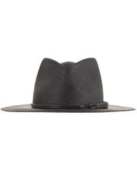 Brunello Cucinelli - Straw Fedora With Precious Leather Band - Lyst