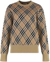 Burberry - Wool Blend Pullover - Lyst