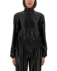 Alexander Wang - Satin Track Jacket - Lyst