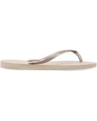 Havaianas - Slim Logo Flip-Flops - Lyst