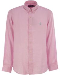 Polo Ralph Lauren - Custom-Fit Linen Shirt - Lyst