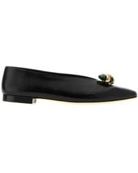 Jimmy Choo - Nappa Leather Margot Ballerinas - Lyst