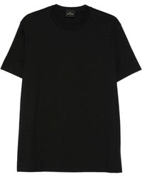 Paul & Shark - Paul & Shark Cotton T-Shirt With Tone-On-Tone Logo Embroidery - Lyst