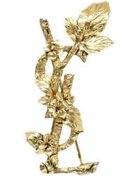 Saint Laurent - Saint Laurant Botanic Cassandre Brooch - Lyst