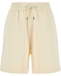 Moncler - Cotton Shorts With Logo Patch - Lyst
