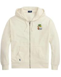 Polo Ralph Lauren - Hooded Full Zip Long Sleeves Sweatshirt - Lyst