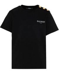 Balmain - T-Shirt With Logo - Lyst