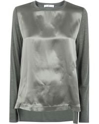 Whyci - Round Neck T-Shirt - Lyst
