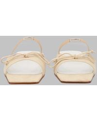 MM6 by Maison Margiela - Sandalo Slingback Con Dettaglio A Fiocco - Lyst