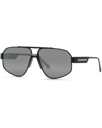 Philipp Plein - Matte Titanium Sunglasses - Lyst