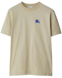 Burberry - Cotton T-Shirt T-Shirts And Polos - Lyst