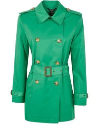 Ralph Lauren - Double Breasted Belted Trench 30" Lined Coat - Lyst