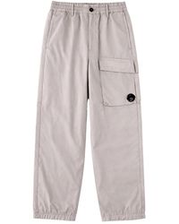 C.P. Company - Pantalone Cargo Con Patch Logo - Lyst