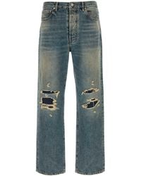 Maison Margiela - Distressed Denim Trousers For - Lyst