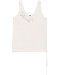 Fendi - Embellished Tank Top - Lyst