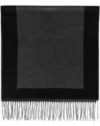 Saint Laurent - Silk Large Ysl Stole - Lyst