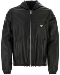 Prada - Nappa Leather Reversible Jacket - Lyst