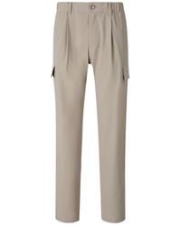 Herno - Melange-Effect Pleated Trousers - Lyst