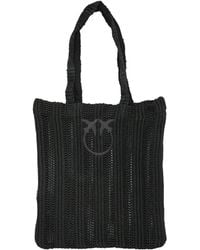 Pinko - Polypropylene Cotton Shoulder Bag - Lyst