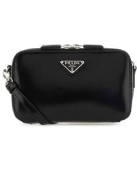 Prada - Leather Brique Crossbody Bag - Lyst