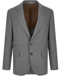 Brunello Cucinelli - Hopsack Blazer - Lyst