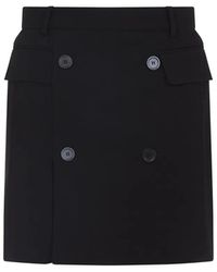 Balenciaga - Twill Mini Skirt Viscose - Lyst