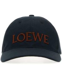 Loewe - Dark Cotton Baseball Cap - Lyst