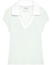 Courreges - Courregès Logo Cropped Polo Shirt - Lyst