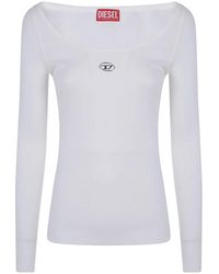DIESEL - "T Bal Od" Deep Round Neck Tee - Lyst