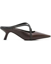 Brunello Cucinelli - Square Pointed Sandals - Lyst