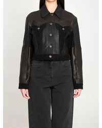Versace - Slim-Fit Leather Blouson - Lyst
