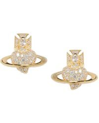 Vivienne Westwood - Crystal Embellishments Valentine's Agnatha Earrings - Lyst
